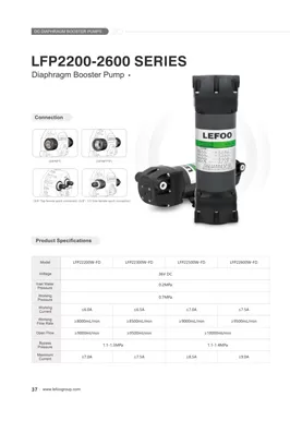 Série LEFOO 36V 2200-2600GPD