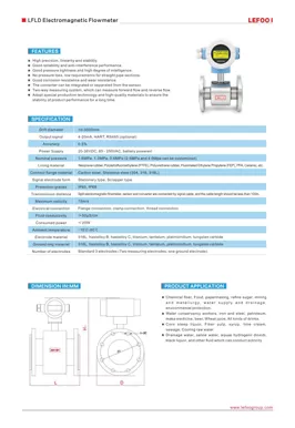 Débitmètre électromagnétique LEFOO LFLD