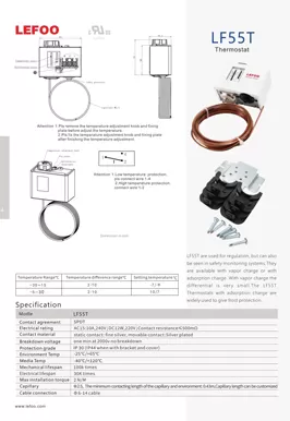 Interrupteur de pression LF55T