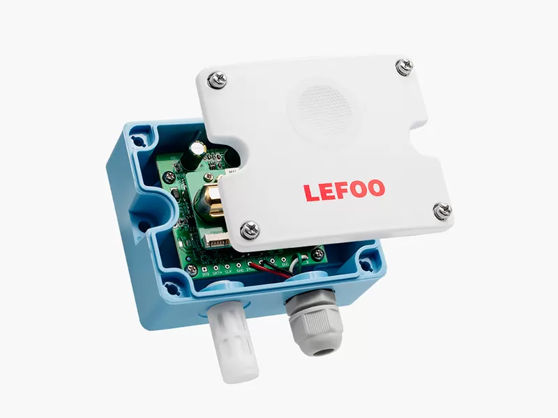Émetteur de moniteur co2 fixé au mur lfg201 entreprises